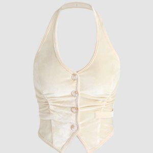 Vintage style Beige Waistcoat